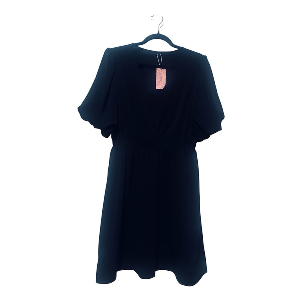 🛍️ Elegant Black Dress Size Small & Beautiful 🎉
